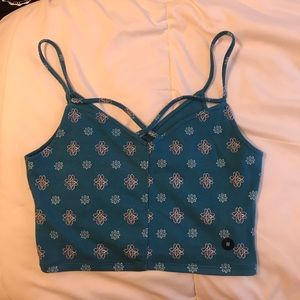 Blue crop top, never worn