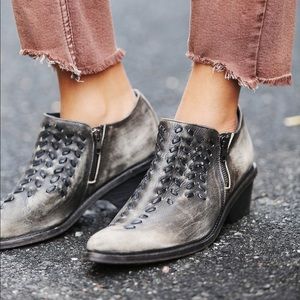 Free People Leather Indio Short Western Boot