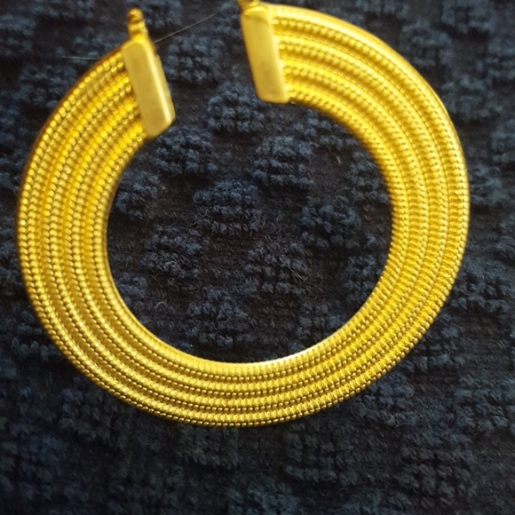 Lia Sophia "NOTTINGHAM" Hoop Earrings Pierced Matt - Picture 2 of 3