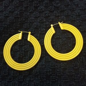 Lia Sophia "NOTTINGHAM" Hoop Earrings Pierced Matt