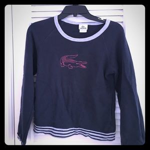 Authentic Lacoste hat and sweatshirt