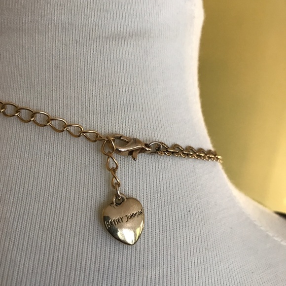 Betsey Gingham Black & White Charm Necklace - Picture 5 of 8