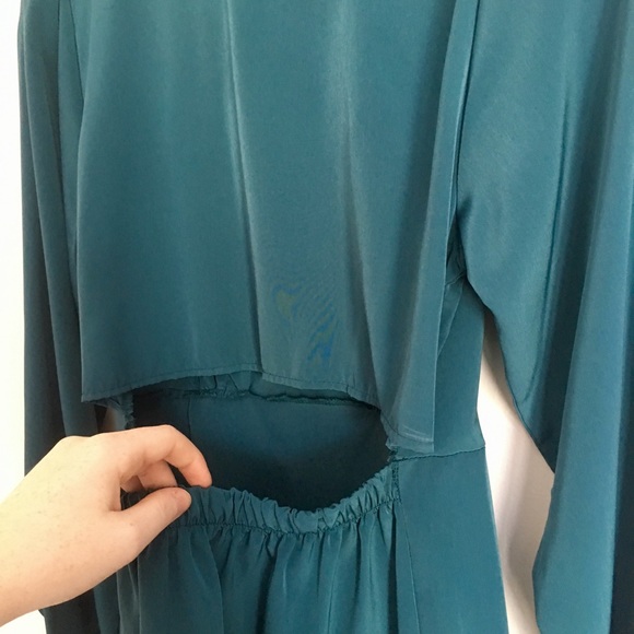 ⬇️Boutique Open Back Teal Party Dress, worn once! - Picture 3 of 8
