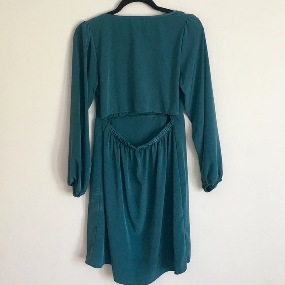 ⬇️Boutique Open Back Teal Party Dress, worn once! - Picture 4 of 8