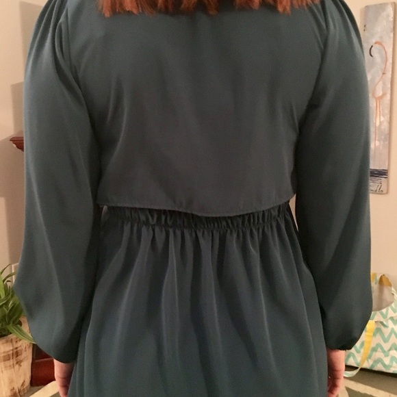 ⬇️Boutique Open Back Teal Party Dress, worn once! - Picture 7 of 8