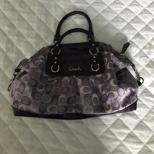 Purple Coach purse