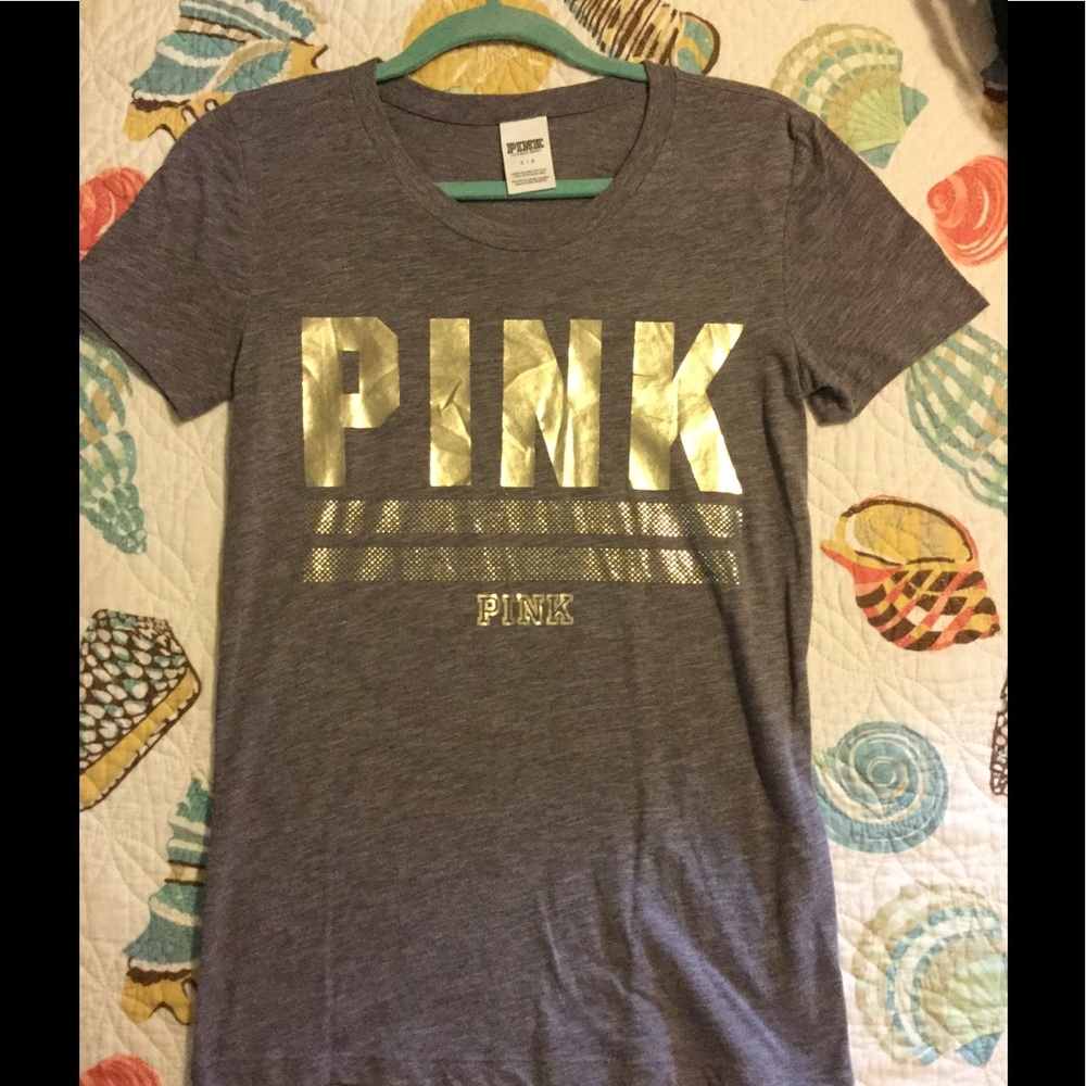 Gray t-shirt from PINK, size small