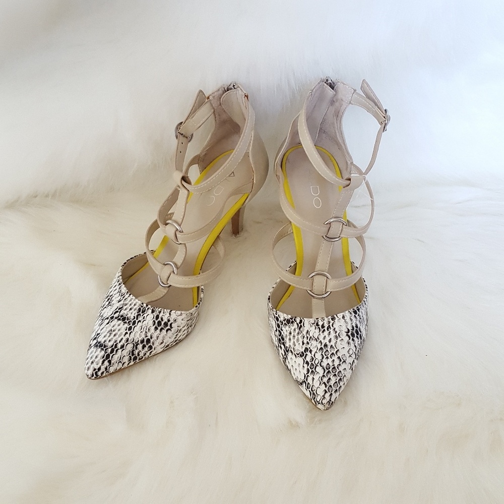 ALDO  snake print heels