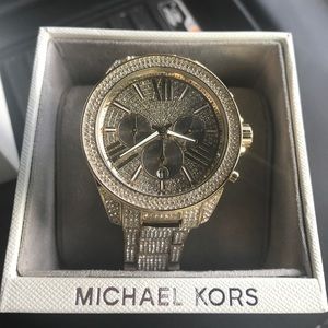 Michael Kors gold diamond watch brand new