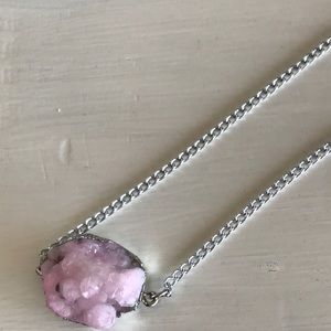 Rose Quartz local gemstone handmade necklace