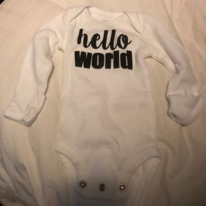 Newborn welcome onesie
