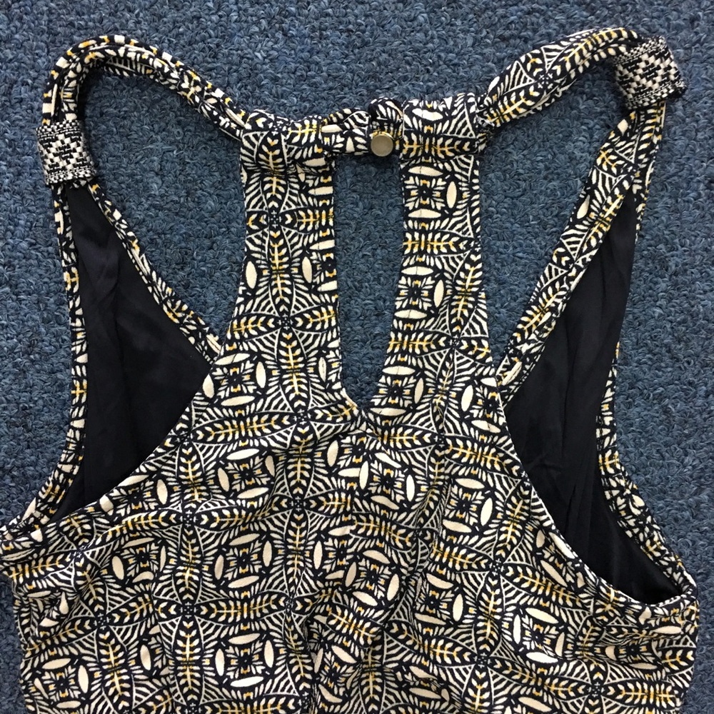 Colorful Multi-Patterned Racerback Romper - Picture 3 of 4