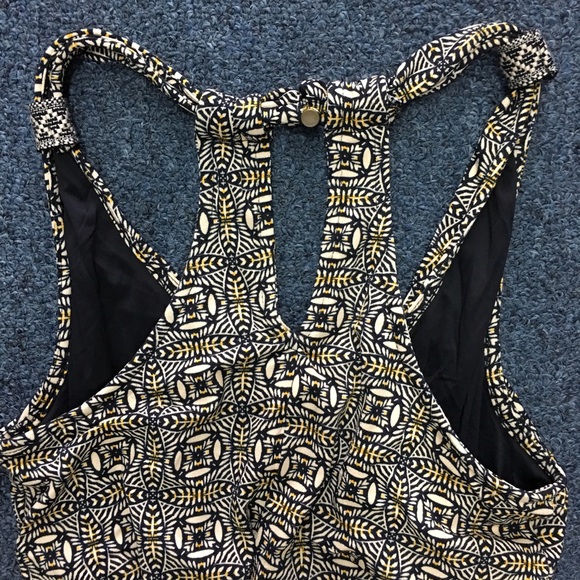 Colorful Multi-Patterned Racerback Romper - Picture 3 of 4