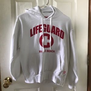 White official lifeguard hoodie