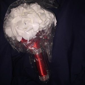 Red bouquet with diamonds