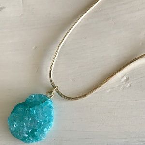Turquoise gemstone handmade necklace