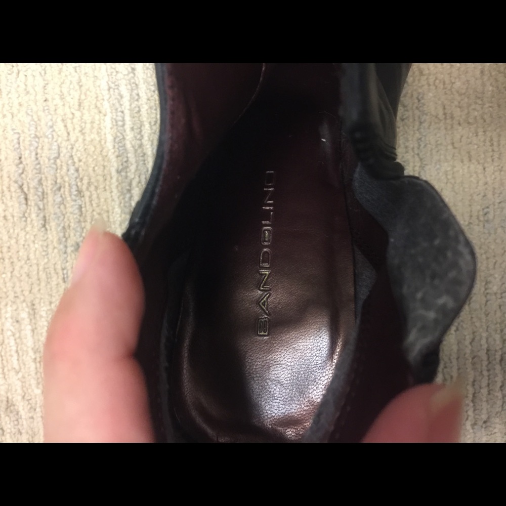 Black leather ankle boots - Picture 6 of 7