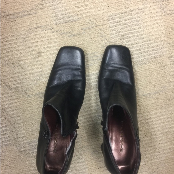 Black leather ankle boots - Picture 3 of 7