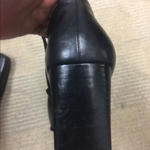 Black leather ankle boots - Picture 5 of 7