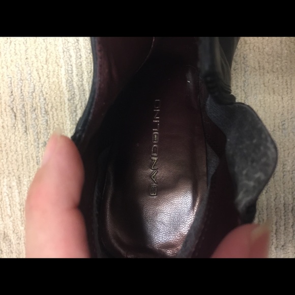 Black leather ankle boots - Picture 6 of 7