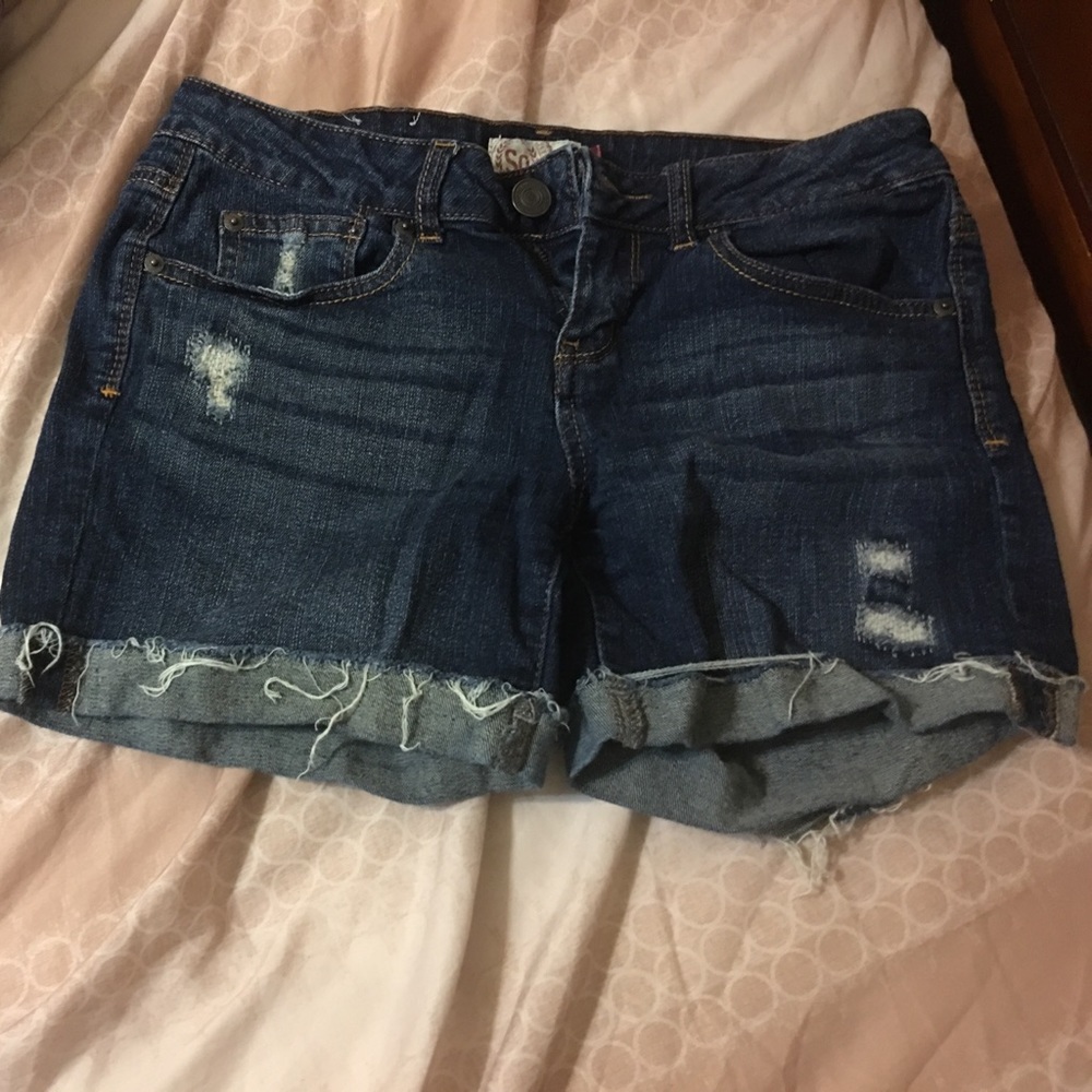 Blue jean shorts