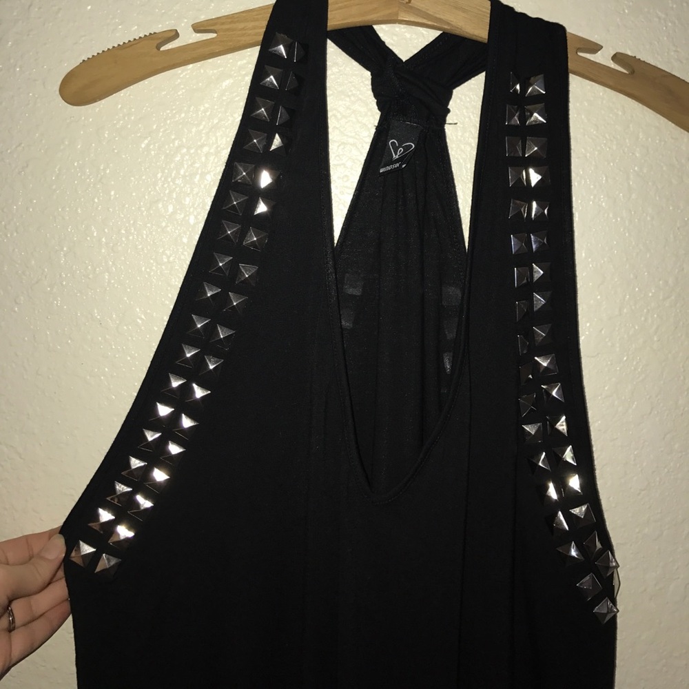 Black studded tunic