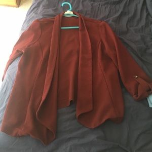 Maroon colored blazer
