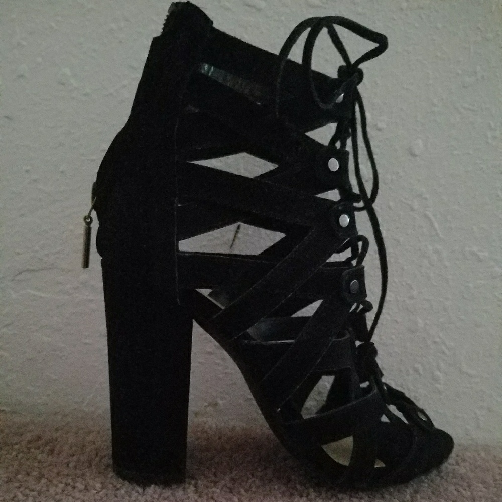 Never worn heeled sandals