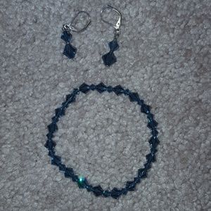 Bracelet with matching earrings