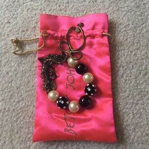 Betsy Johnson bow bracelet