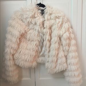 Faux fur jacket