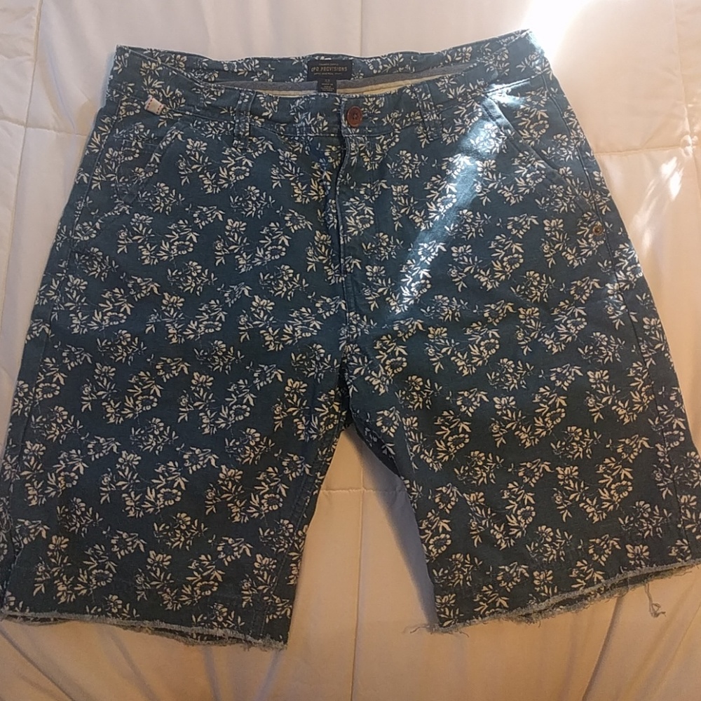 Mens floral urban outfitters CPO shorts