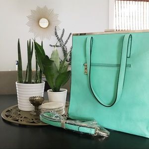 Mint Green Satchel