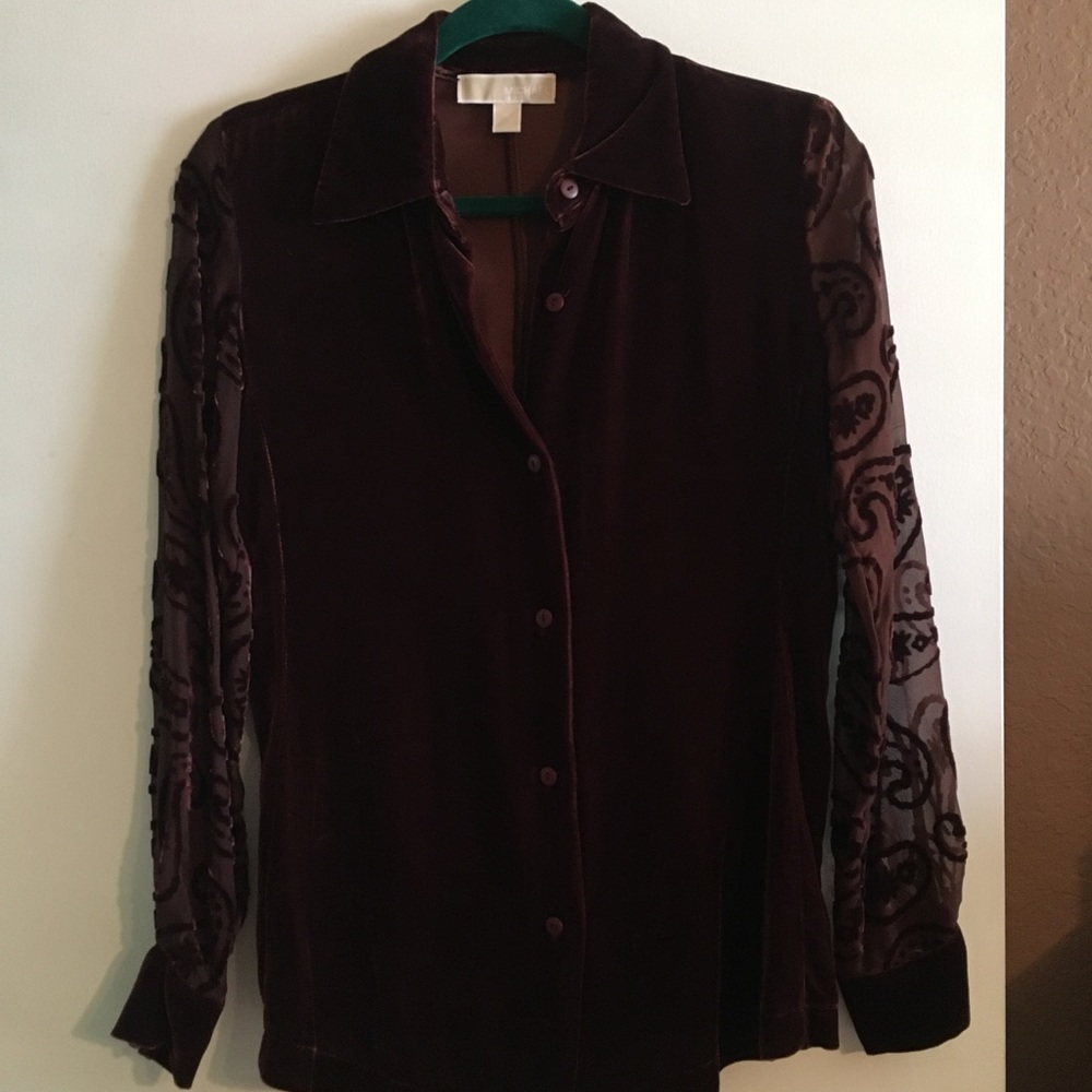 MICHAEL KORS || Velvet and Lace Blouse!
