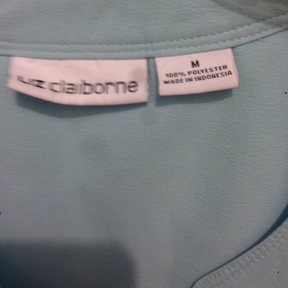 Button front blouse - light turquoise - Picture 2 of 5