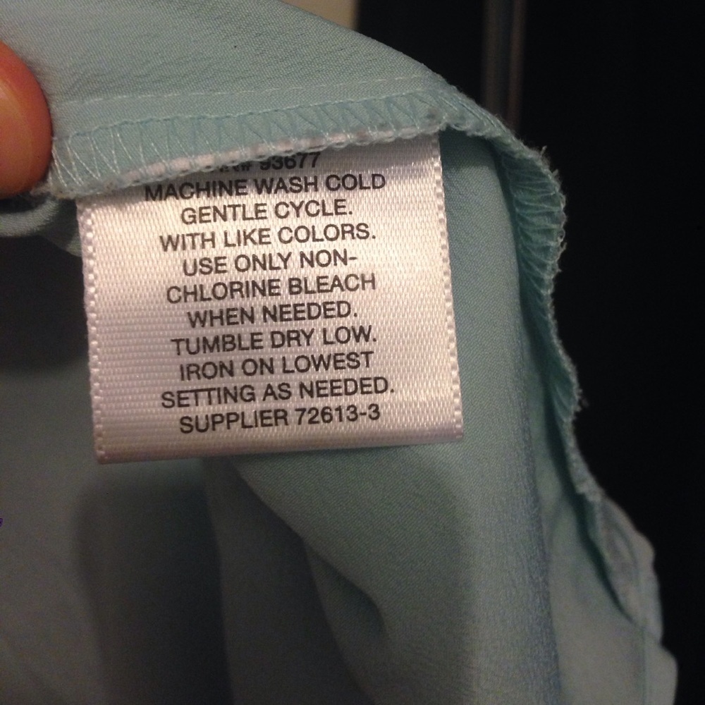 Button front blouse - light turquoise - Picture 3 of 5