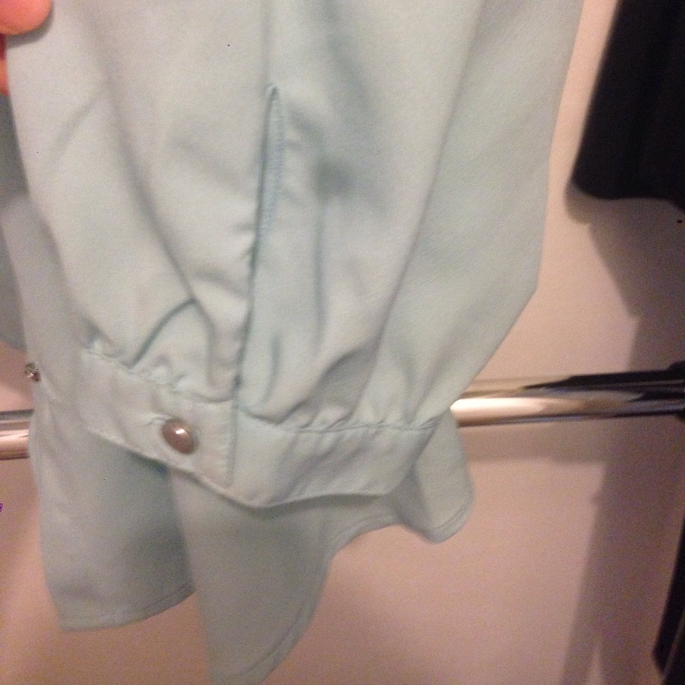 Button front blouse - light turquoise - Picture 5 of 5