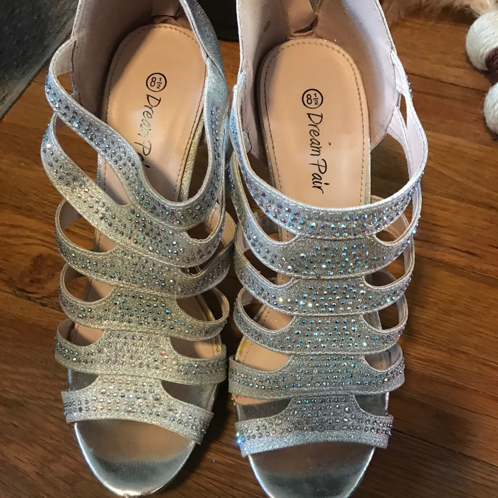 Sparkly high heels