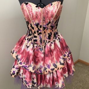 Fun patterned formal dress