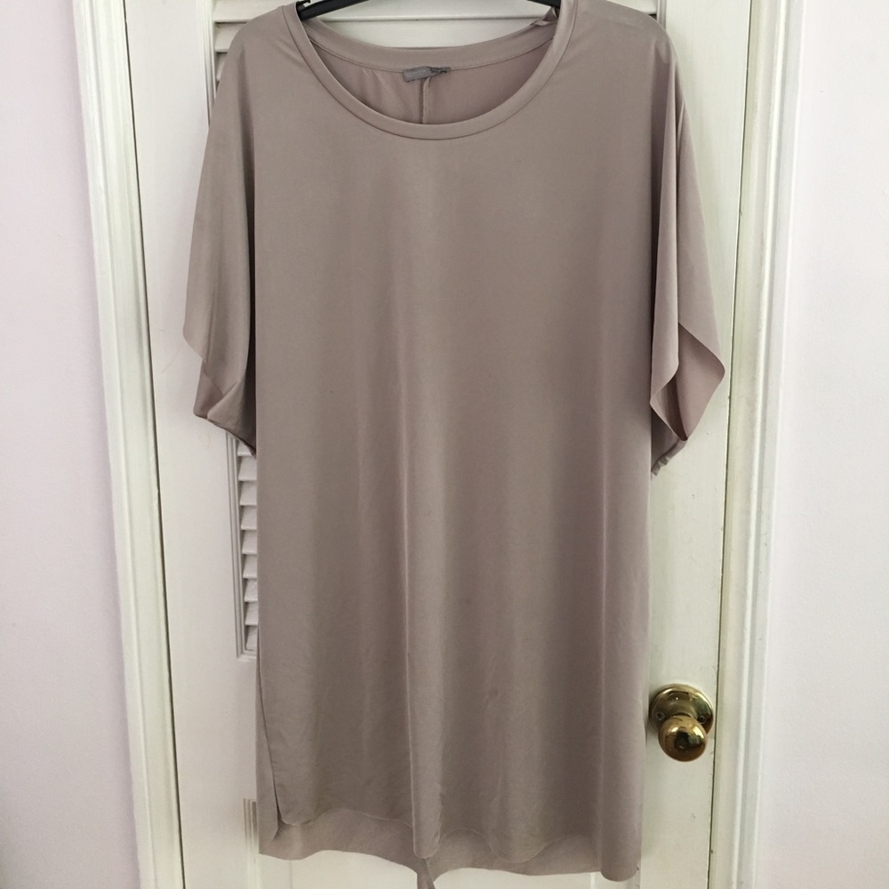 Champaign silk colored dress