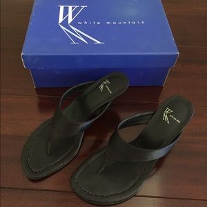 White Mountain black heels