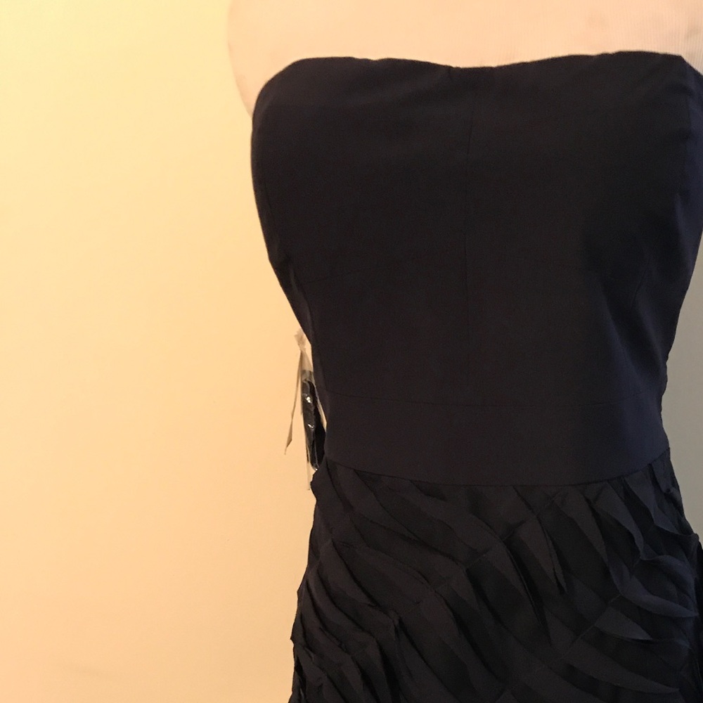 Aqua Navy New with tags strapless dress size L