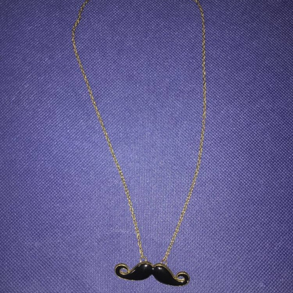 Mustache necklace