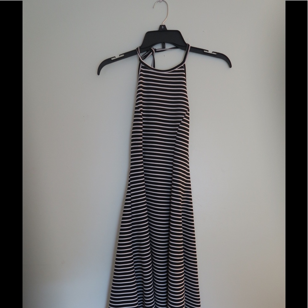 Striped halter dress