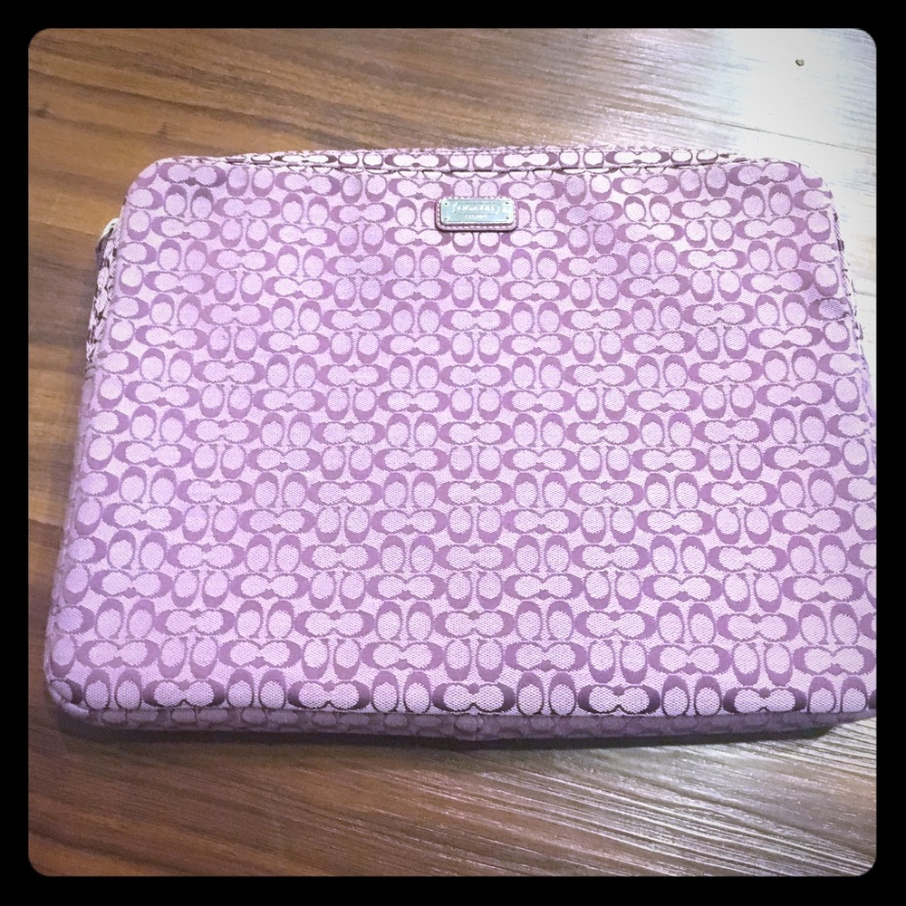Coach laptop case