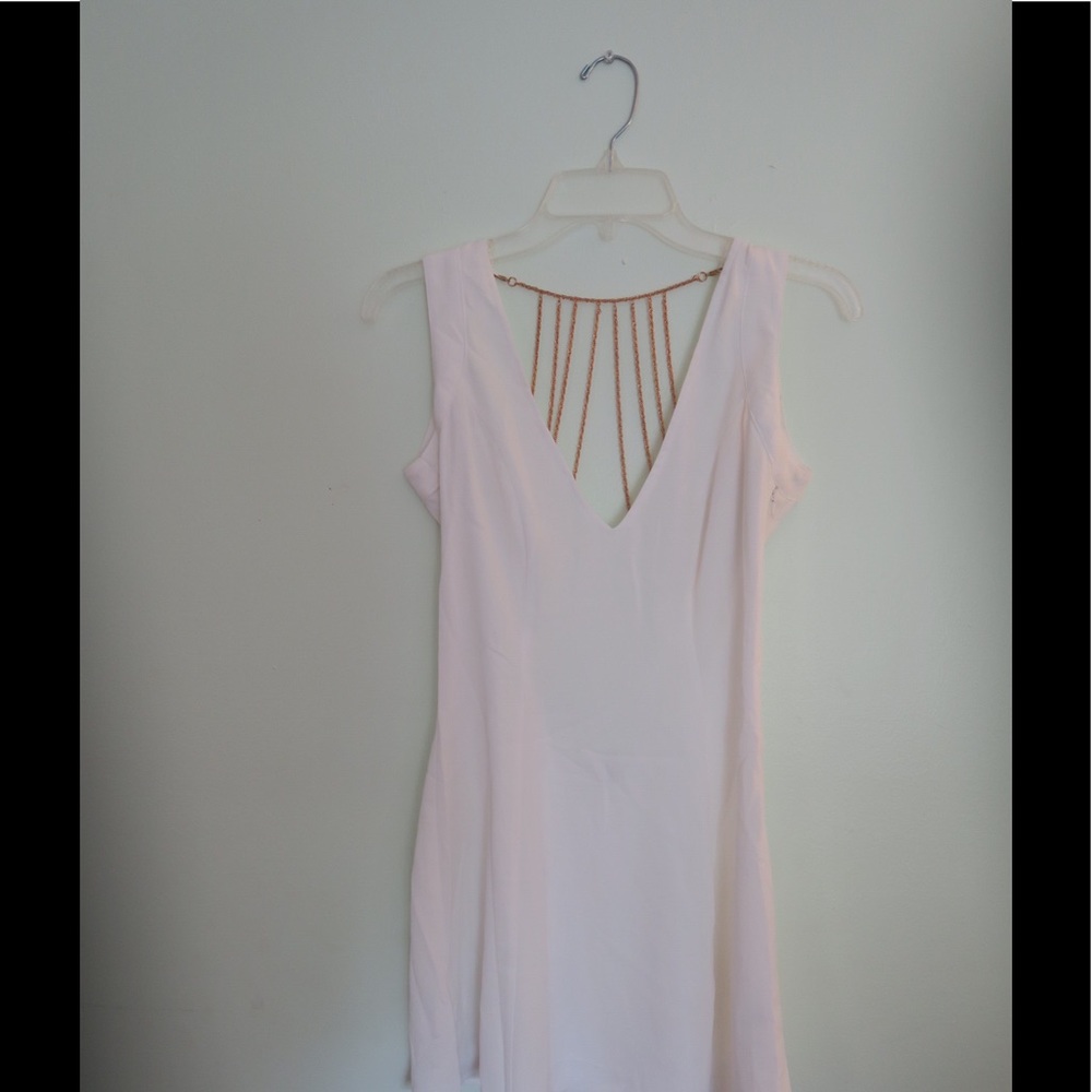 White chain dress
