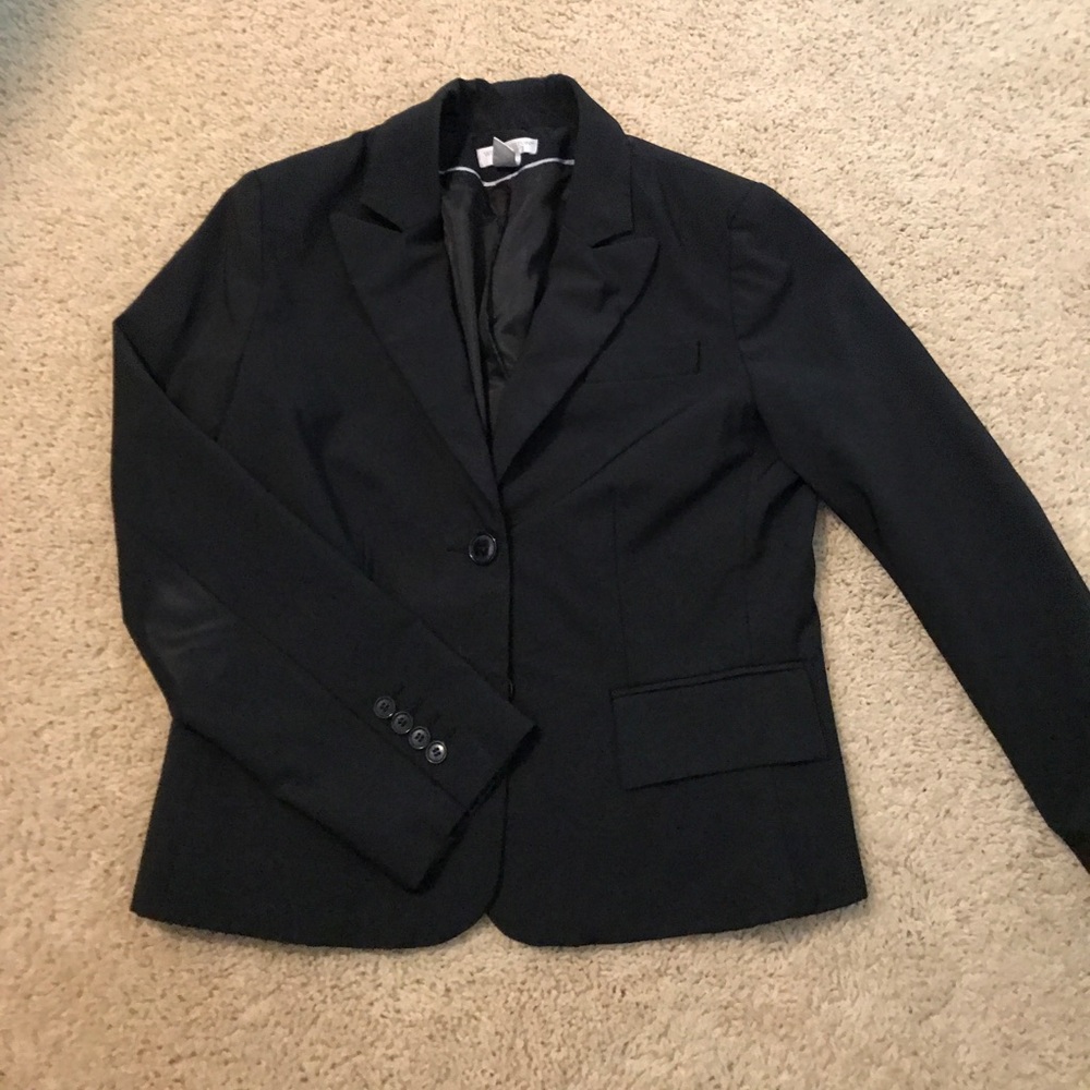 Dark navy blue blazer and matching pants