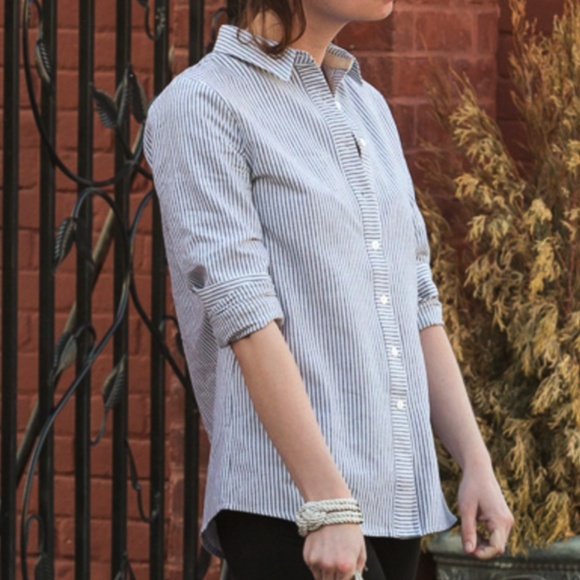 Popbasic striped button-down shirt - Picture 1 of 4