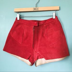 ♥️Rare Vintage 70s Leather and Suede Hot Shorts♥️