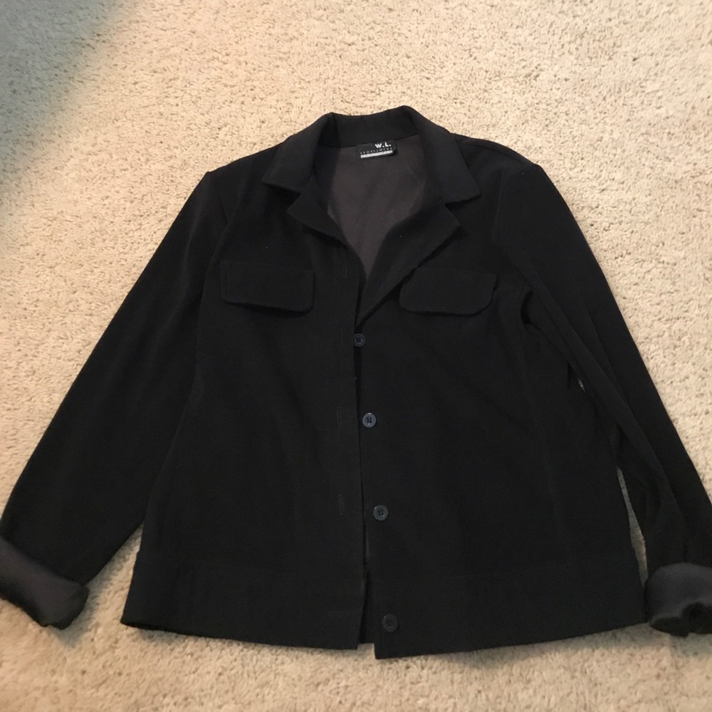 Black soft sport blazer